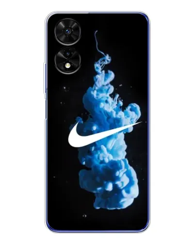 Чехол для TCL 505 с картинкой «Nike и синий дым» Чехол для TCL 505 с картинкой «Nike и синий дым»
