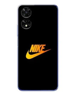 Чехол для TCL 505 с картинкой «Золотой логотип Nike»