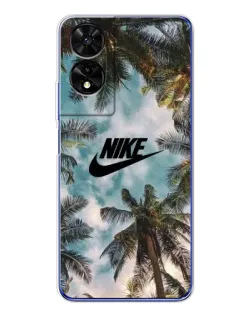 Чохол для TCL 505 з картинкою «Тропічний принт Nike»