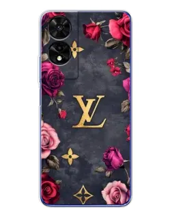 Чехол для TCL 505 с картинкой «Цветочный Louis Vuitton»