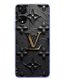 Чехол для TCL 505 с картинкой «Кожаная текстура LV»