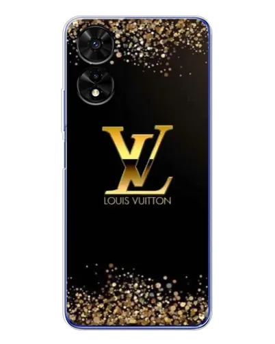 Чехол для TCL 505 с картинкой «LV — золотые искры»