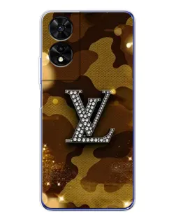 Чехол для TCL 505 с картинкой «Камуфляжный Louis Vuitton»
