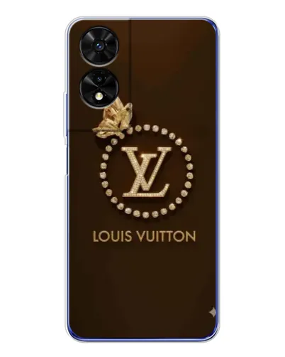 Чехол для TCL 505 с картинкой «LV — золотая печать»