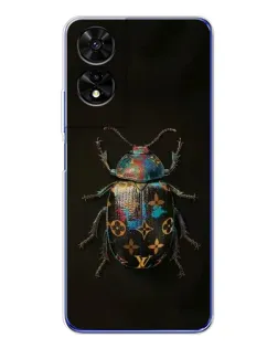 Чехол для TCL 505 с картинкой «LV — мраморный принт»