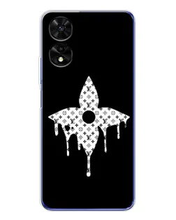 Чехол для TCL 505 с картинкой «Цветочная монограмма»