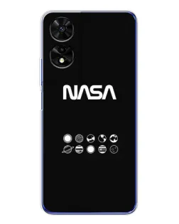 Чехол для TCL 505 с картинкой «NASA — технический принт»