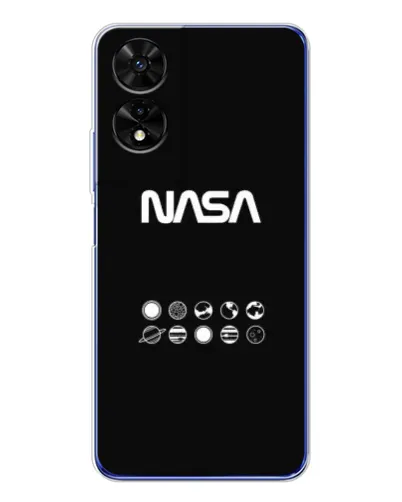 Чехол для TCL 505 с картинкой «NASA — технический принт»