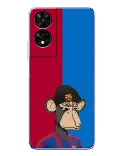 Чохол для TCL 505 з картинкою «Bored Ape — фанат Барси»