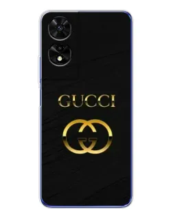 Чехол для TCL 505 с картинкой «Золотой логотип Gucci»