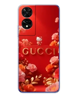 Чехол для TCL 505 с картинкой «Gucci — золотой сад»