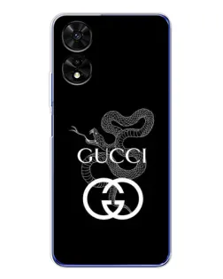 Чехол для TCL 505 с картинкой «Gucci — серебряная змея»
