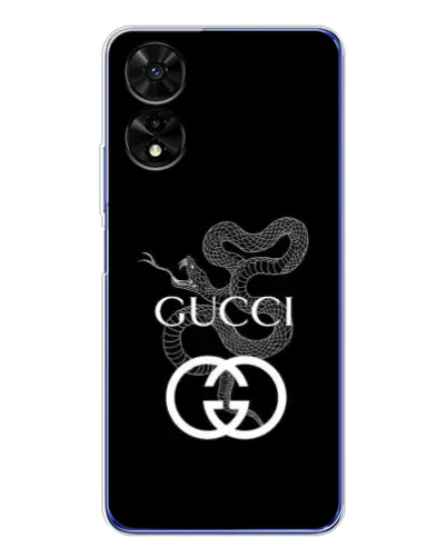 Чехол для TCL 505 с картинкой «Gucci — серебряная змея»