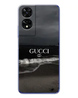 Чехол для TCL 505 с картинкой «Gucci — морской прибой»