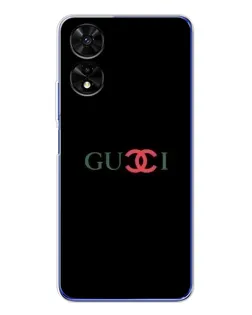 Чехол для TCL 505 с картинкой «Gucci — красный градиент»
