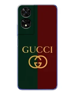 Чехол для TCL 505 с картинкой «Gucci — темно-зеленый градиент»