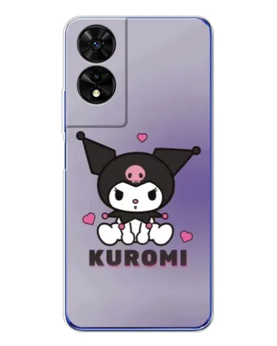 Чехол для TCL 505 с картинкой «Kuromi — фиолетовый арт» Чехол для TCL 505 с картинкой «Kuromi — фиолетовый арт»