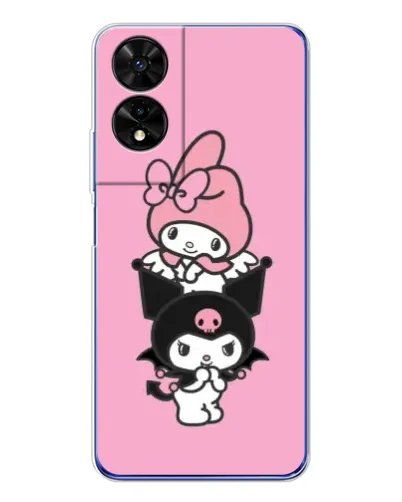 Чехол для TCL 505 с картинкой «My Melody и Kuromi» Чехол для TCL 505 с картинкой «My Melody и Kuromi»