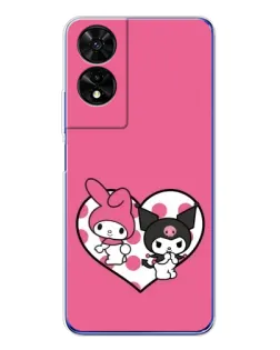 Чехол для TCL 505 с картинкой «Kuromi и My Melody»