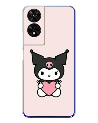 Чехол для TCL 505 с картинкой «Kuromi и сердце» Чехол для TCL 505 с картинкой «Kuromi и сердце»