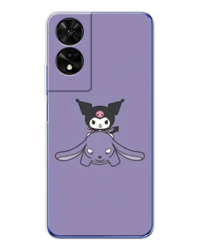 Чехол для TCL 505 с картинкой «Kuromi на лиловом фоне» Чехол для TCL 505 с картинкой «Kuromi на лиловом фоне»