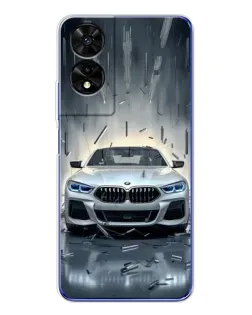 Чехол для TCL 505 с картинкой «BMW в свете фар»
