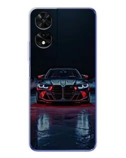 Чехол для TCL 505 с картинкой «BMW на мокрой дороге»