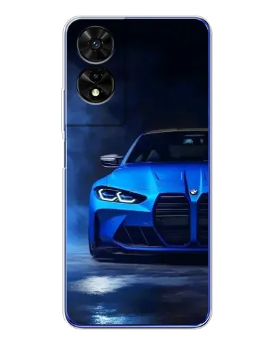 Чехол для TCL 505 с картинкой «Голубая BMW M4» Чехол для TCL 505 с картинкой «Голубая BMW M4»