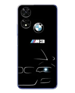 Чехол для TCL 505 с картинкой «Минималистичный принт BMW M3»