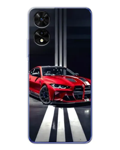 Чехол для TCL 505 с картинкой «Красная BMW на дороге» Чехол для TCL 505 с картинкой «Красная BMW на дороге»