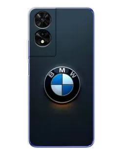 Чехол для TCL 505 с картинкой «Логотип BMW — минимализм»