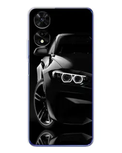 Чехол для TCL 505 с картинкой «Черная BMW — профиль» Чехол для TCL 505 с картинкой «Черная BMW — профиль»