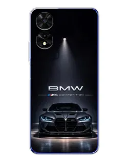 Чехол для TCL 505 с картинкой «BMW сквозь ночной город» Чехол для TCL 505 с картинкой «BMW сквозь ночной город»
