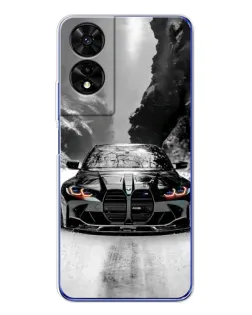 Чехол для TCL 505 с картинкой «BMW — акварельный дрифт» Чехол для TCL 505 с картинкой «BMW — акварельный дрифт»