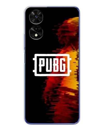 Чехол для TCL 505 с картинкой «Яркий логотип PUBG»