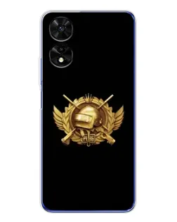 Чехол для TCL 505 с картинкой «PUBG — оранжевый градиент»