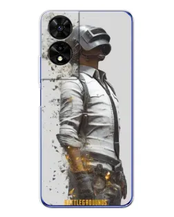 Чехол для TCL 505 с картинкой «PUBG — боец в пыли»