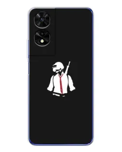 Чехол для TCL 505 с картинкой «PUBG — силуэт воина»