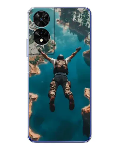 Чехол для TCL 505 с картинкой «PUBG — свободное падение»