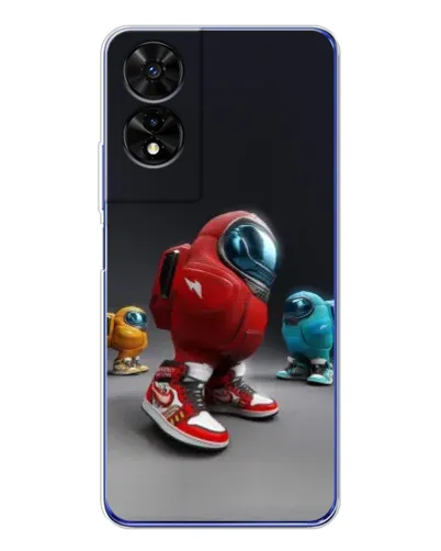 Чехол для TCL 505 с картинкой «Among Us — 3D стиль»
