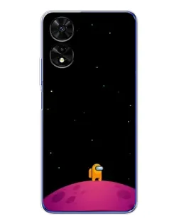 Чехол для TCL 505 с картинкой «Одинокий герой на планете»