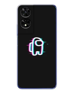 Чехол для TCL 505 с картинкой «Among Us неон»
