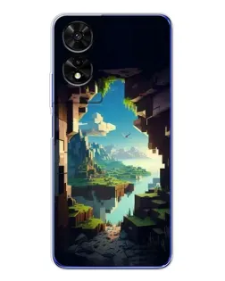 Чехол для TCL 505 с картинкой «Вид из пещеры»