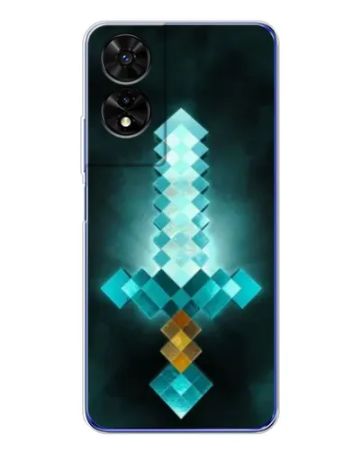 Чехол для TCL 505 с картинкой «Алмазный меч неон»