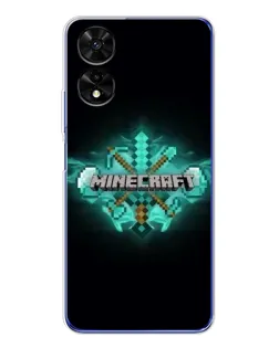 Чехол для TCL 505 с картинкой «Minecraft Diamond лого»