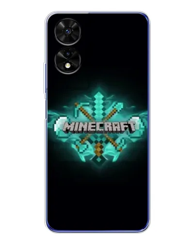 Чехол для TCL 505 с картинкой «Minecraft Diamond лого»
