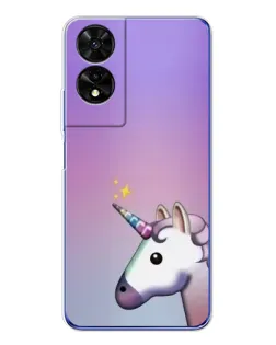 Чехол для TCL 505 с картинкой «Единорог градиент» Чехол для TCL 505 с картинкой «Единорог градиент»