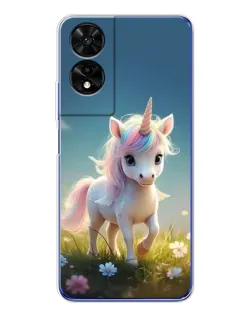 Чехол для TCL 505 с картинкой «Единорог на поляне» Чехол для TCL 505 с картинкой «Единорог на поляне»