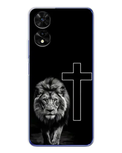 Чехол для TCL 505 с картинкой «Лев и Крест» Чехол для TCL 505 с картинкой «Лев и Крест»