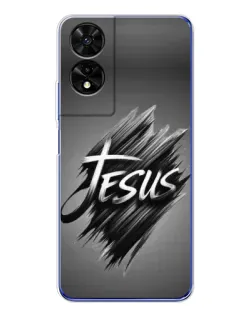 Чехол для TCL 505 с картинкой «Надпись Jesus Graffiti»